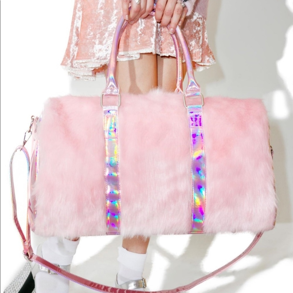 Faux Fur Symphony Pink Tote